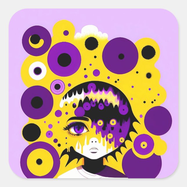 autocollants de cercle non binaires (Devant)