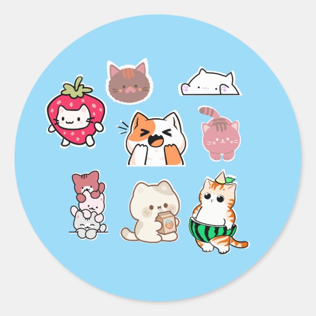 Autocollants de chat (Devant)