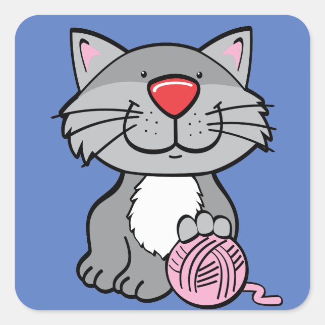 autocollants de chat et de fil (Devant)