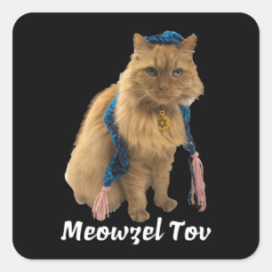 autocollants de chat juif Meowzel Tov Mazel Tov