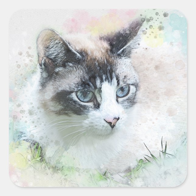 autocollants de chat rêve (Devant)