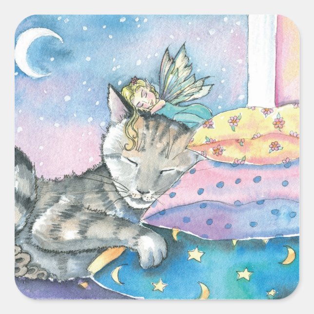 Autocollants de chat tabby de la fée de Timmy (Devant)