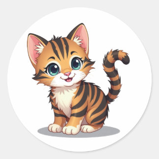 Autocollants de chaton adorable