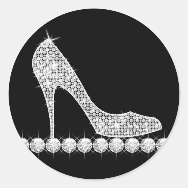Autocollants de chaussures à talons hauts en diama (Devant)