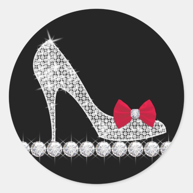 Autocollants de chaussures à talons hauts rouges (Devant)