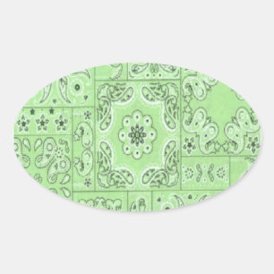 Autocollants de chaux de Bandana de Paisley de