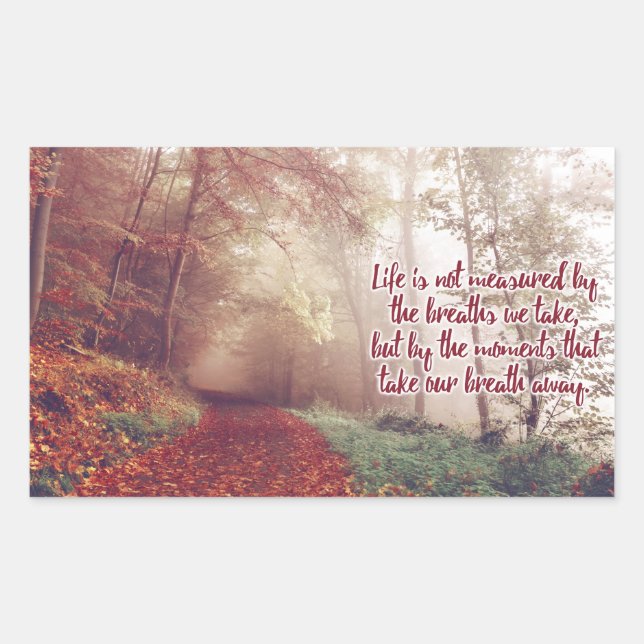 Autocollants de citation à vie (Devant)