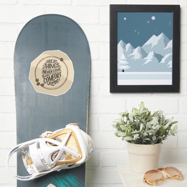 Autocollants de citations motivantes de style scra (Snowboard)