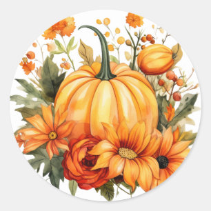 Autocollants de citrouille d'automne