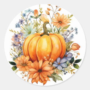 Autocollants de citrouille d'automne