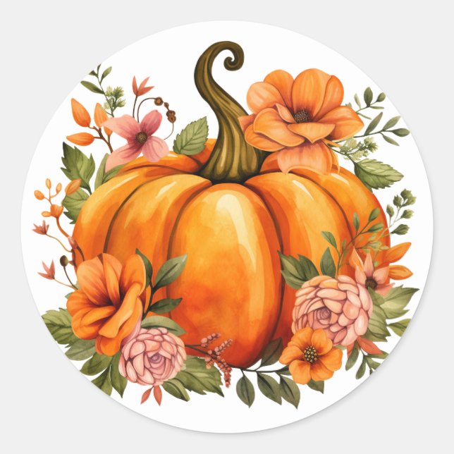 Autocollants de citrouille d'automne (Devant)