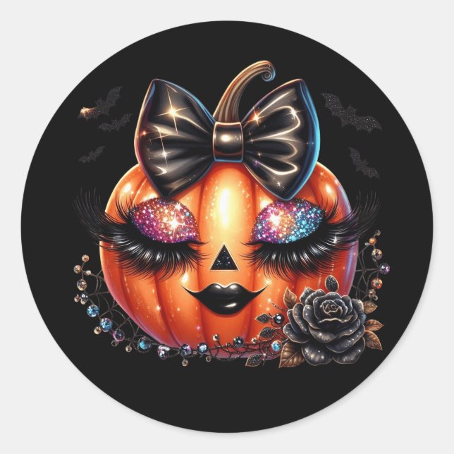 Autocollants de citrouille d'Halloween (Devant)