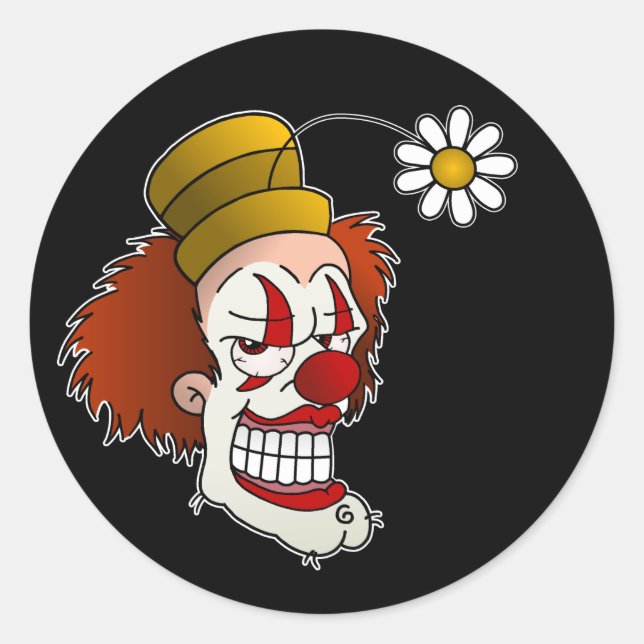 Autocollants de clown souriant (Devant)