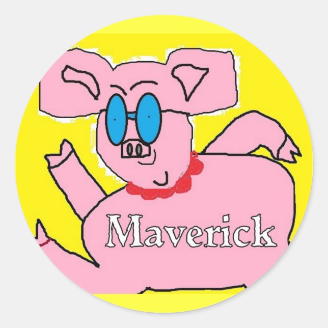 autocollants de cochon Maverick (Devant)