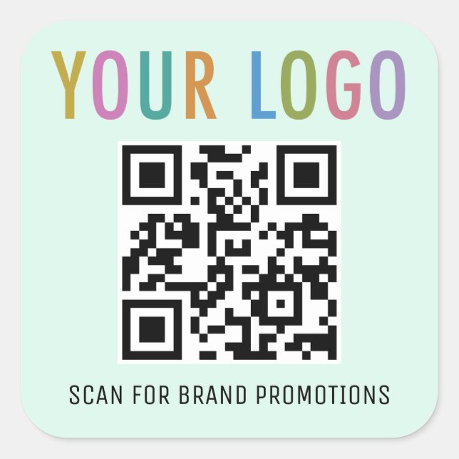 Autocollants de code QR à motif pour site web avec (Devant)