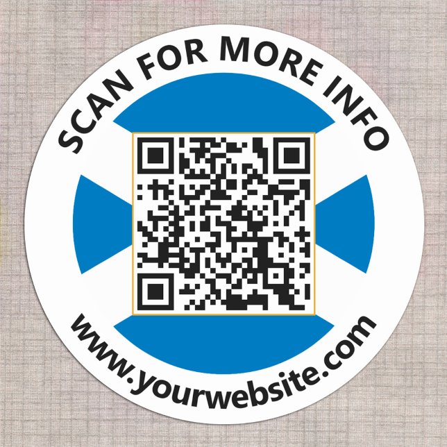 Autocollants de code QR d'Écosse moderne, Drapeau  (Créateur téléchargé)