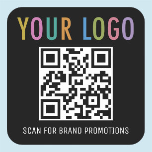 Autocollants de code QR d'entreprise avec logo car