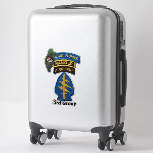Autocollants de contour du 3e groupe des forces sp (Sur valise)