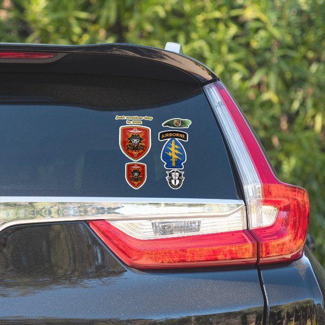 Autocollants de contour MAC-V-SOG des forces spéci (Côté voiture)