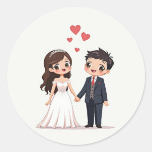 Autocollants de couple d'amour chéri