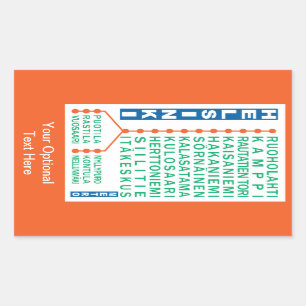 Autocollants de coutume de stations de métro de