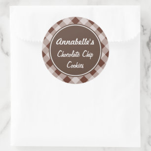 Autocollants de cuisine à carreaux au chocolat