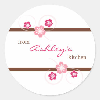 Autocollants de cuisine florale pour filles person