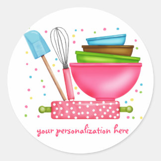 Autocollants de cuisson personnalisés de cuisine
