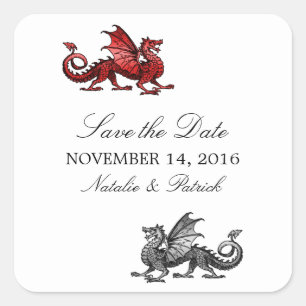 Autocollants de date de sauvegarde Dragon Argent R