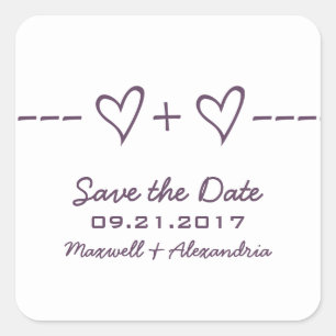 Autocollants de date de sauvegarde Équation Cœur V
