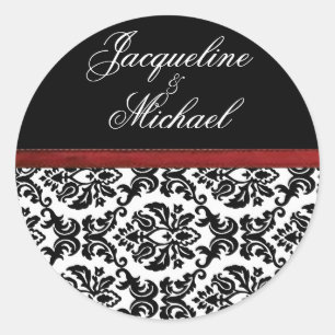 Autocollants de ~ de damassé