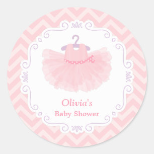 Autocollants de décoration pour Baby Shower Fille