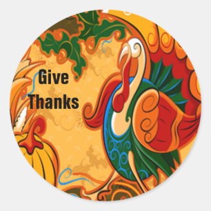 Autocollants de dinde de Thanksgiving