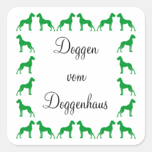 Autocollants de dogue allemand