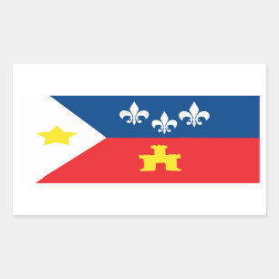 Autocollants de drapeau d'Acadiana Cajun