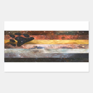 Autocollants de drapeau de nébuleuse de fierté