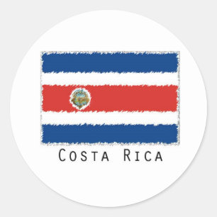 Autocollants de drapeau du Costa Rica réglés de 20