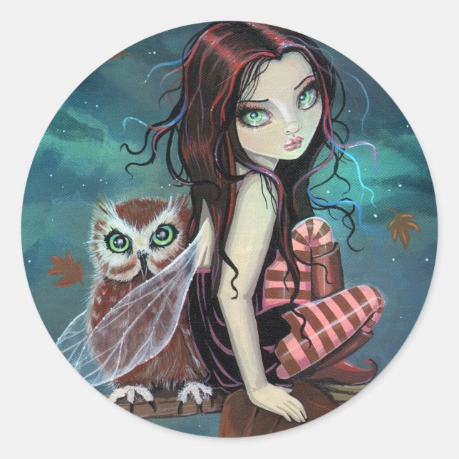 Autocollants de fantasy d'art gothique et de fée m (Devant)