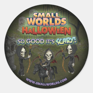 Autocollants de faucheuse de SmallWorlds Halloween