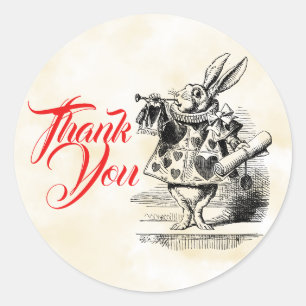 Autocollants de faveur Alice au Pays des Merveille