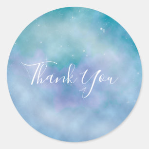 Autocollants de faveur de Baby Shower Galaxie Ciel