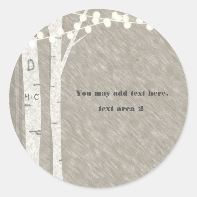 Autocollants de faveur de guirlandes de l'arbre de (Devant)