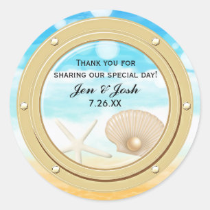 Autocollants de faveur de hublot de navire de mer 