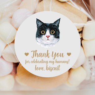 Autocollants de Faveur de Mariage pour Chat Britis