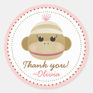 Autocollants de faveur personnalisés par fille