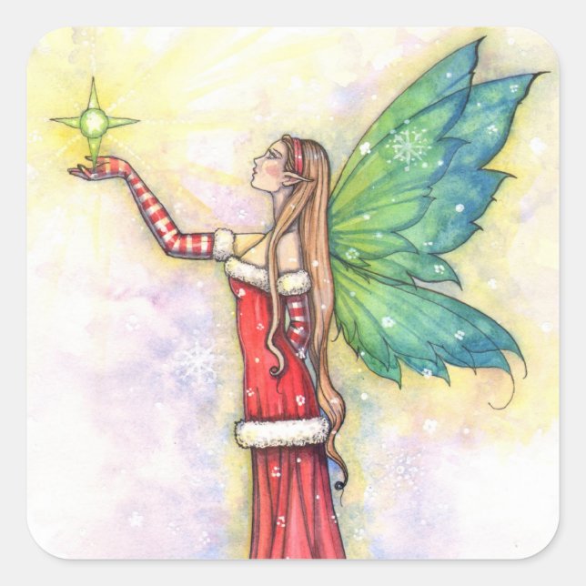 Autocollants de fée de Noël par Molly Harrison (Devant)