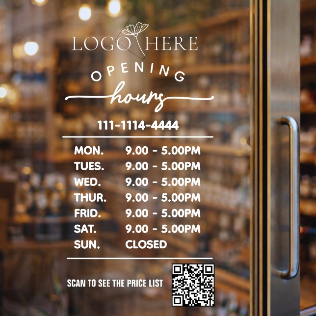 Autocollants de fenêtre de code QR d'entreprise mo (Créateur téléchargé)