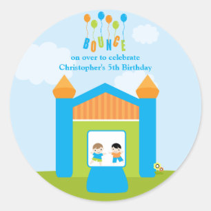 Autocollants de fête d'anniversaire de garçons de