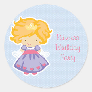 Autocollants de fête d'anniversaire de princesse b