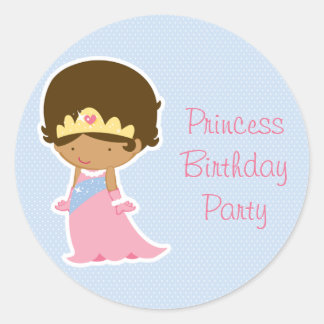 Autocollants de fête d'anniversaire de princesse b